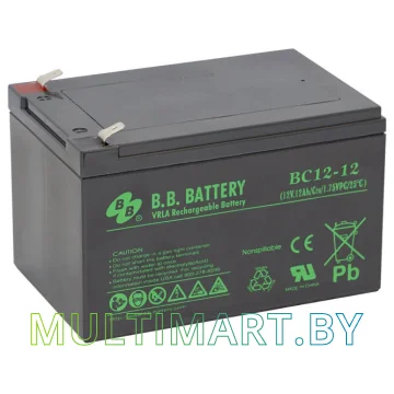 Аккумулятор для ИБП B.B. Battery BC12-12 (12В/12 А·ч)